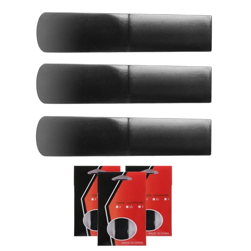 

3Pcs Resin Tenors Saxophone Mouthpiece Reed Strength 1.5/2.0/2.5 Saxophone Reed for Saxophone Beginners Students 1