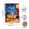 Diamond Mosaic Colorful Diamond Painting The Little Flying Elephant Taking A Bath Full Round Embroidery Cartoon Creative Hobbies Wall Decor