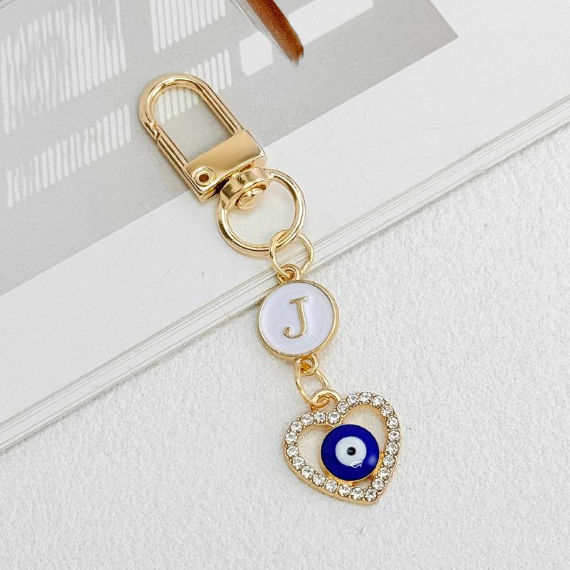 Portachiavi con Zircone a Forma di Cuore Lettere A-Z Iniziali Alfabeto Portachiavi Ciondoli Portachiavi Auto Portachiavi Borsa Pendenti Accessori Gioielli Regalo
