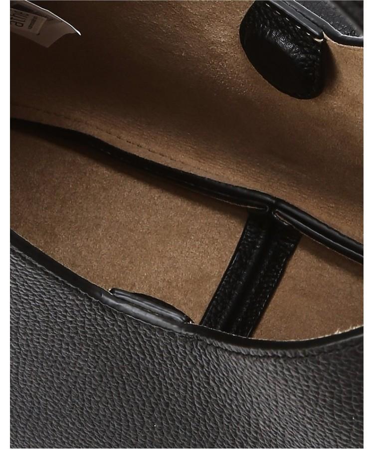 Athe Vanessabruno [Maron] Black Shrunken Leather Tote Bag Mini Aaba6E405Bk