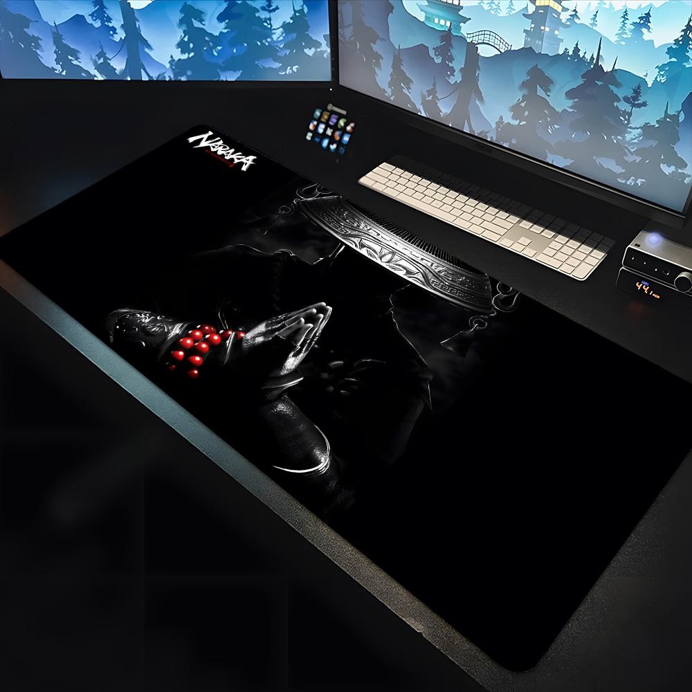 N-Naraka B-Bladepoint Mouse animation Pad large keyboard mouse desk pad non-slip rubber gaming mouse pad laptop carpet 600x300
