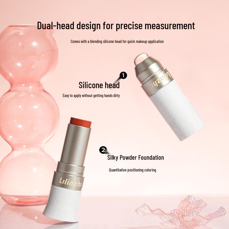 Lilinxhi Dual-Use Matte Lip and Cheek Stick - Long-Lasting, Soft, Natural Contour Blush
