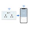 Smart Wall Outlet 2.4G WiFi Touch Light   Voice Control Smart Plug with USB and TYPE C   Port For   95‑250V