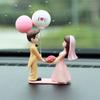 Car Ornament Model Auto Interior Decoration Perfume Clip Ornaments Balloon Kiss Anime Couples Dashboard Figurine Accessories