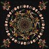 Tarot Card Tablecloth Altars Cloth Moonphases Plant Astrologys Tablecloth Divinations Card Mat Tapestry Wall Decoration