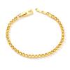 Minimalist Bubble Stackable Bracelet 3mm Zirconia Crystal Copper Chain Jewelry Women Men Trendy Daily Wear