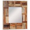 Day and Night - Day and Night Wall Mirror Solid Recycled Wood 50x50 Cm