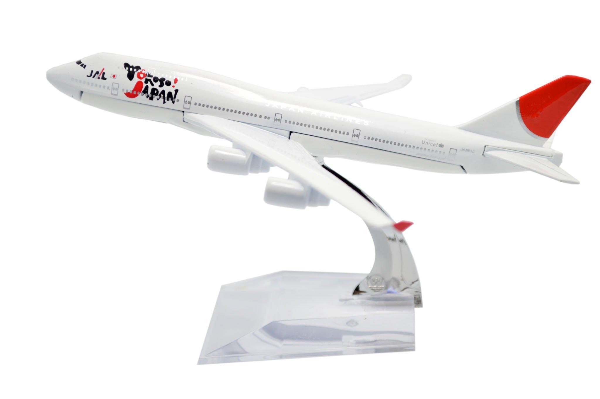 TANG DYNASTY 1/400 16cm Japan Airlines (JAL) B747 Alloy Airplane Model Toy