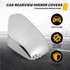 A65P-Car Door Rearview Mirror Cover Paste Type Door Wing Mirror Cap For Mitsubishi Triton L200 2005-2014 Pajero Sport 2011