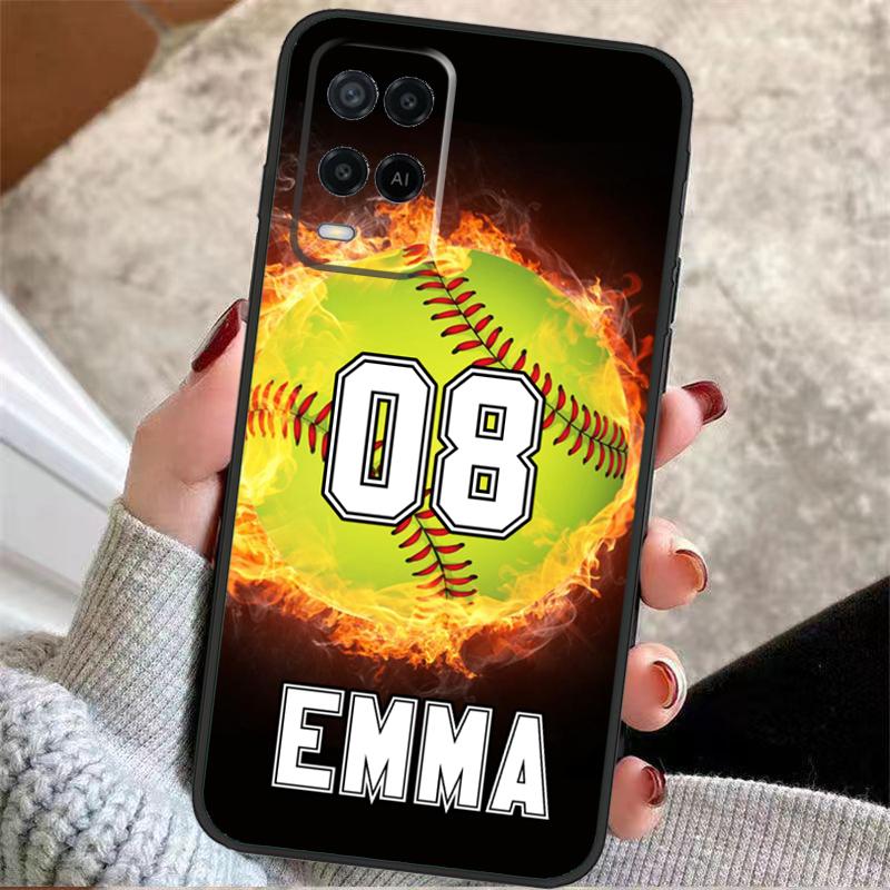 PERSONALIZED NUMBER NAME SOCCER Hockey Case For OPPO A17 A57 A96 A76 A16 A18 A58 A78 A98 A74 A94 A5 A9 A52 A72 A15 A93 A53 A54 S