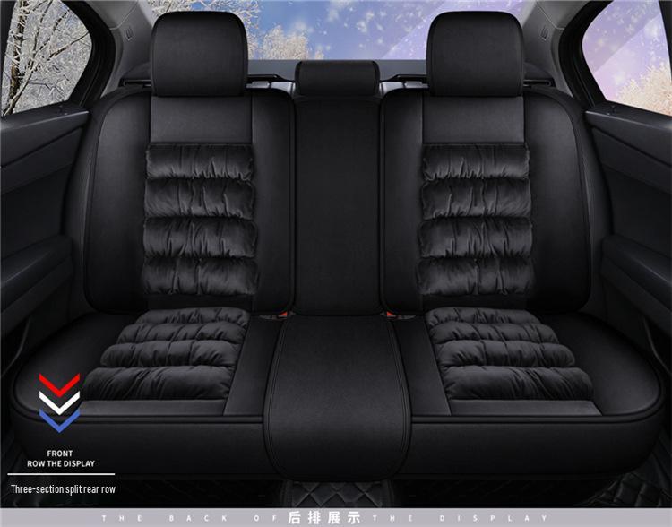 Universal Plush Winter Car Seat Cover - Full Surround Comfort Cushion