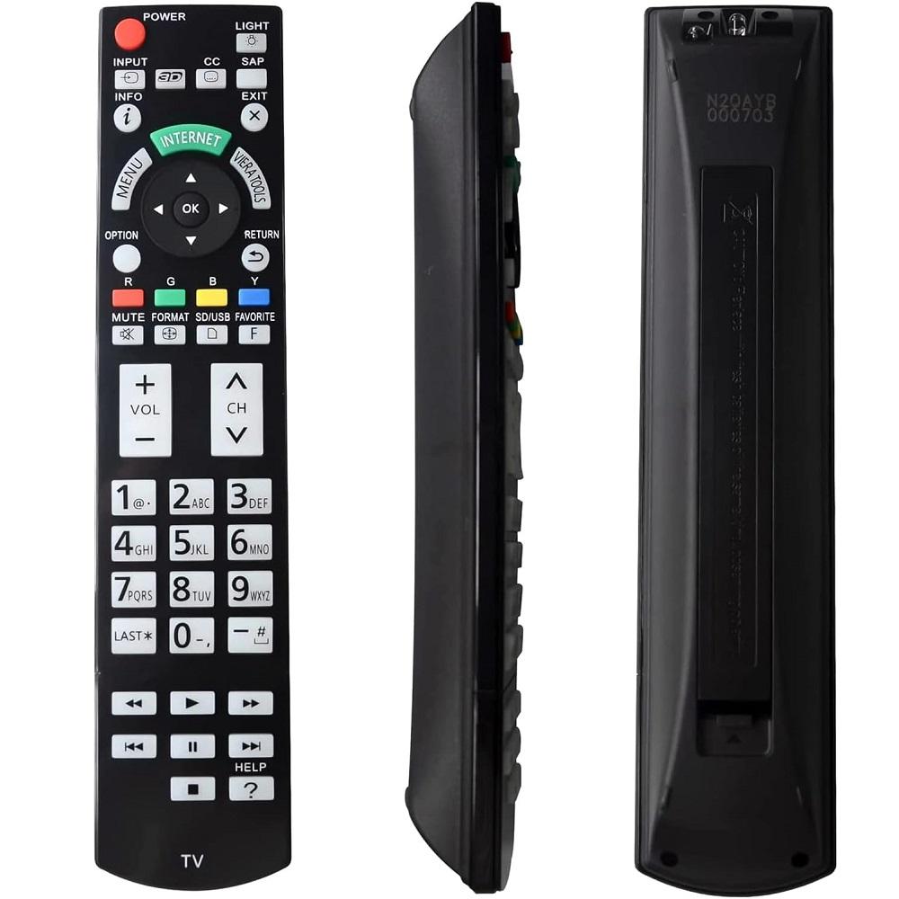 New N2QAYB000703 Replaced Remote Control Fit for Pan TV TC-L42ET5 TC-L47DT50 TC-L47WT50 TC-P55ST50 TC-P55VT50 чёрный