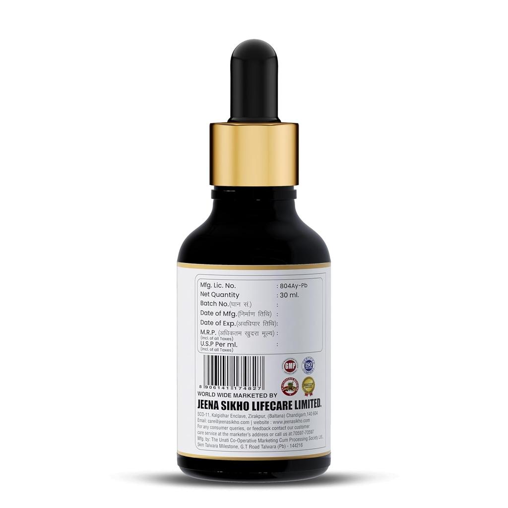Jeena Sikho FIV LIV PLATO Ayurvedic Wellness Drops For Temperature Balance Support Herbal Body Balance Drops 30 ml