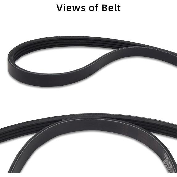 A/C Serpentine Drive Belt Tensioner Kit 90K-38159 Compatible With Cadillac Escalade 2002-2008, Chevrolet Avalanche 2002-2008, Express 2003-2008,