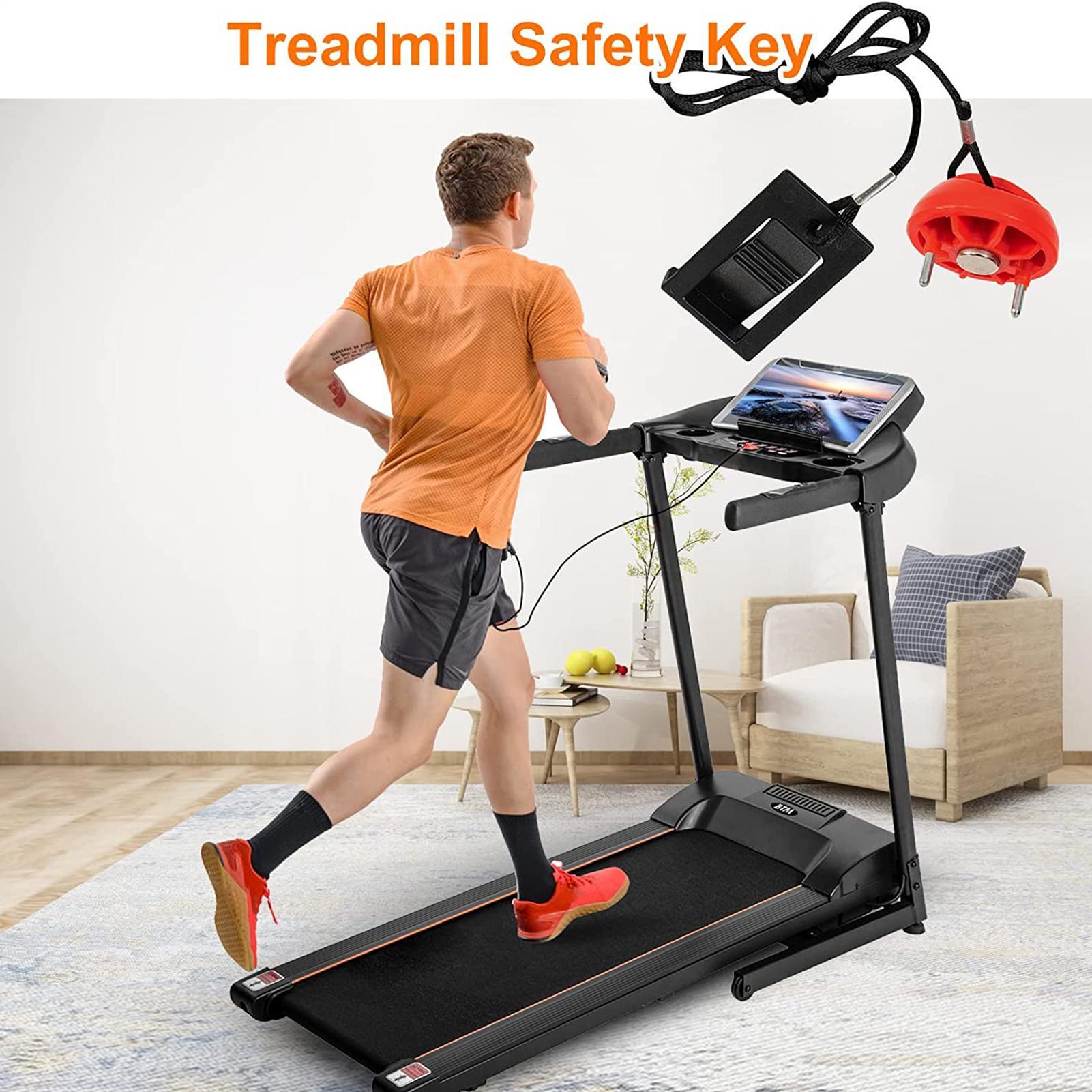 Treadmill Emergency Stop Key Replacement Round Socket Magnet Double Insert Universal Fitness Equipment Safety Accessories