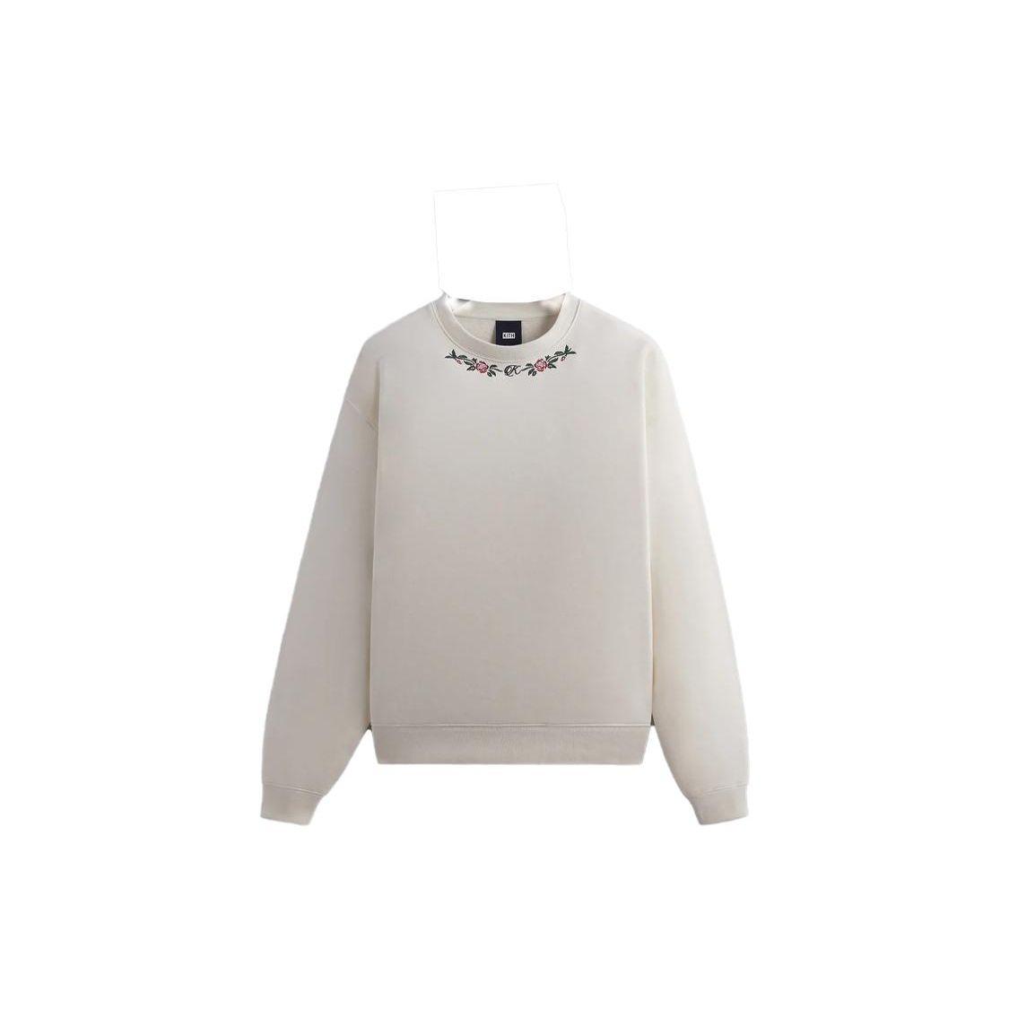 

Kith Rose Nelson Crewneck Sandrift Unisex Tops Cream KHM031469-104 XL