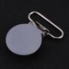 10Pcs 25mm Round Suspender Braces Pacifier Strap Holder Clip DIY Making Supplies(Gray)