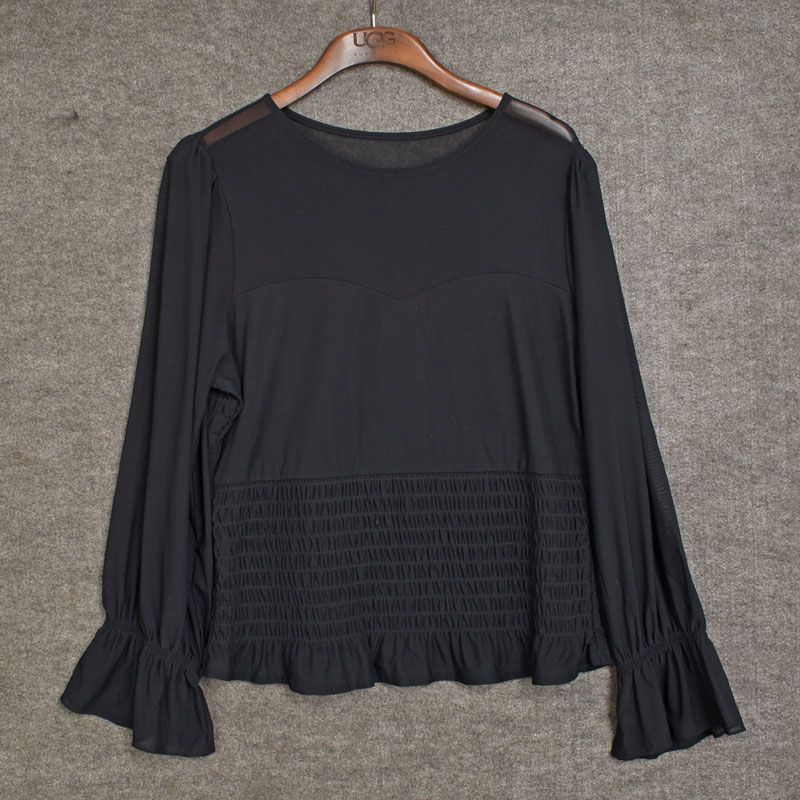 

Тянущаяся сетка, присборенный лиф, укороченный топ, плюс размер, тонкий вуаль, вырез, сексуальная базовая футболка Figure 3 US2