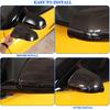 Door Rear View Mirror Cover Compatible with Toyota Supra GR A90 A91 MK5 2019-2025, ABS Side Door Rearview Mirror Cover Protective Trim Cap, 2PCS