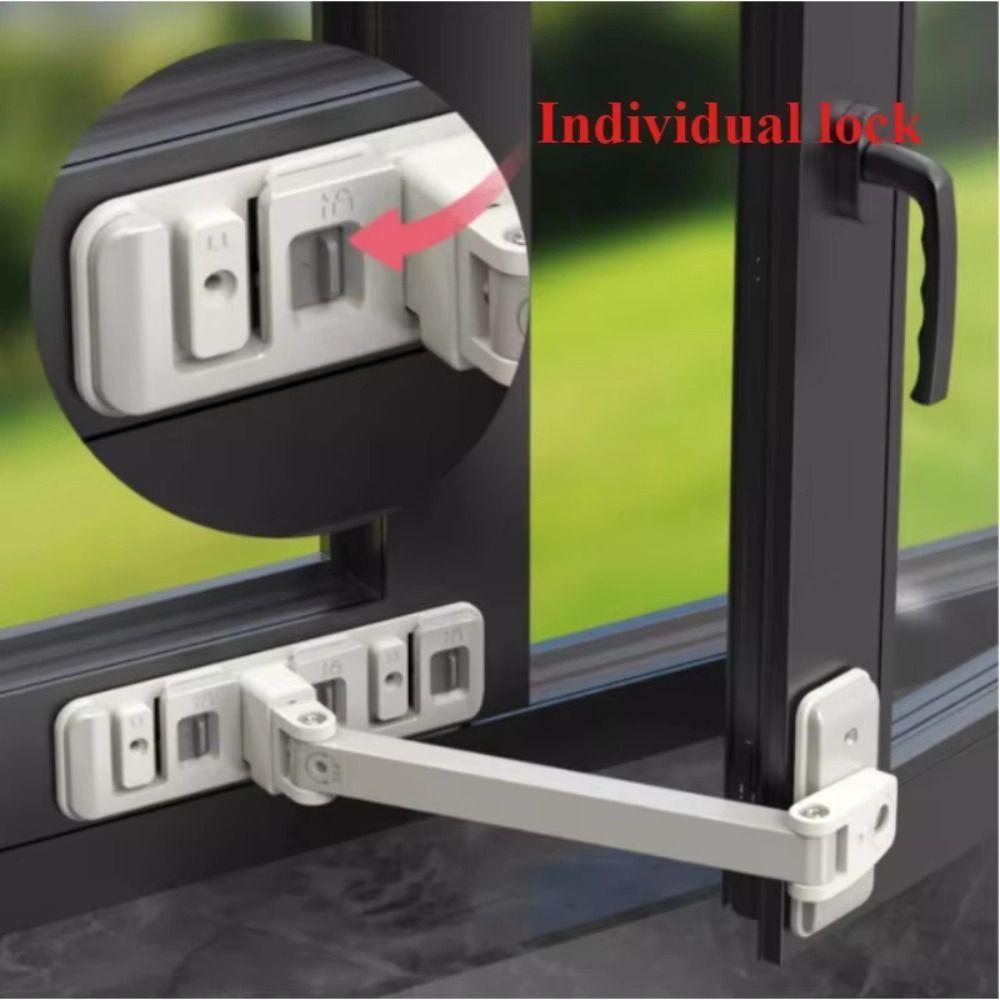 Adjustable Baby Safety Lock Anti-Falling Windows Limit Holder Sliding Door Lock  Closet Door