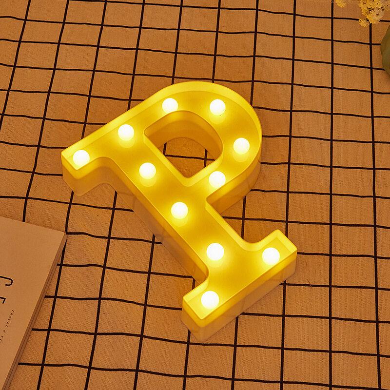 26 Luminous Alphabet Letter LED Night Lights Ambience Battery Light Letters Lamp Christmas Wedding Birthday Party Decoration