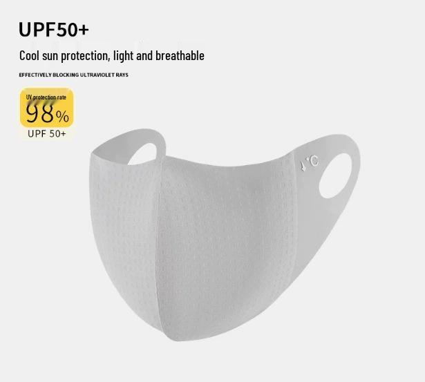 Ice Silk Women's Sunscreen Mask: UV Protection, Breathable, Stylish Design, Protects Eye Corners, 2024 Edition