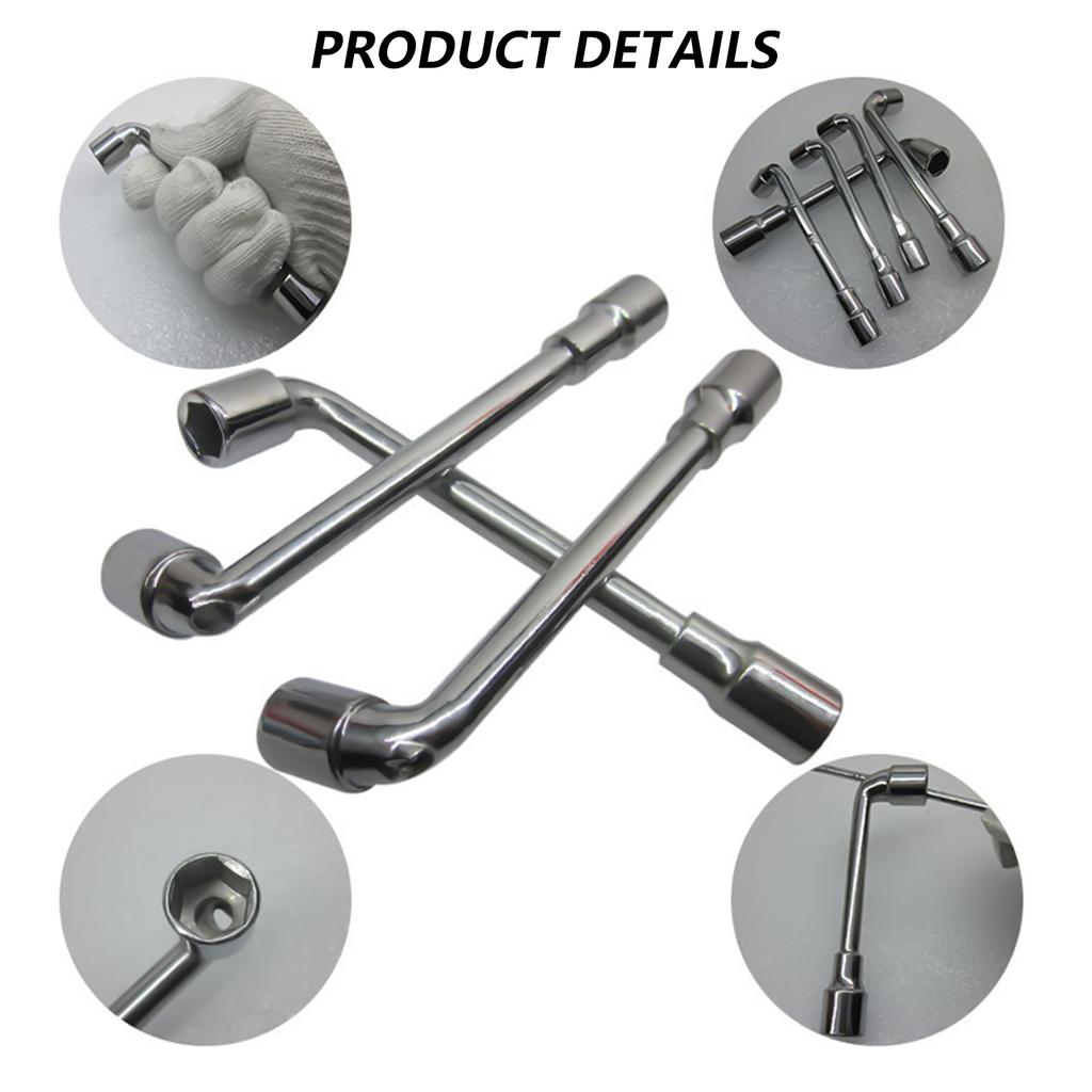 L Shaped Angled Hex Socket Wrench Double-Head 6/7/8/9/10/11mm Elbow Hex Wrench for Mechanic Repair Tool