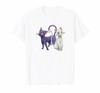 Cute Cat Luna & Artemis T-Shirt 100% Cotton O-Neck Summer Short Sleeve Casual Mens T-shirt Size S-3XL