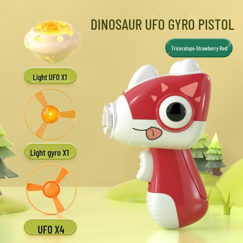 Cross-Border Luminous Octopus Spinning Top Bamboo Dragonfly Flying Saucer Interactive Battle Educational Toy