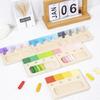Wooden Montessori Toy Color Sense System Training Wood Insert Board 24 Color Children's Color Cognitive Matching Educational Toy