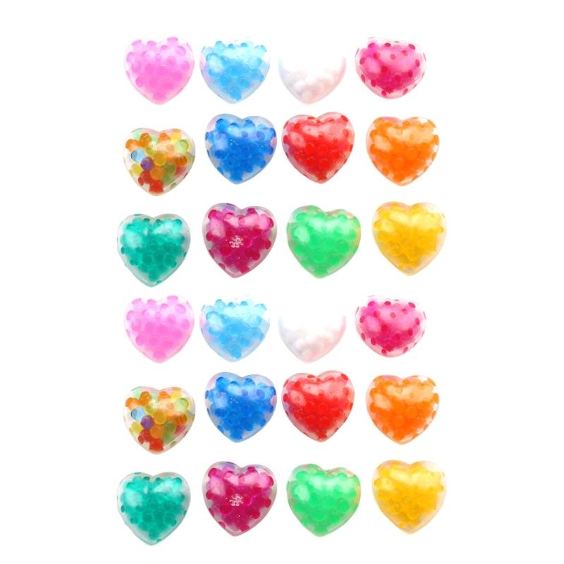 

Novelty Squeeze Toy Heart Valentine s Day Random Color Colorful Heart Balls for Kids Anxiety Reduce Teens Party Supplies 1