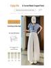 Women's High-Waisted Slimming Cropped Wide-Leg Trousers for Spring 2026 - Pear Shape Fit