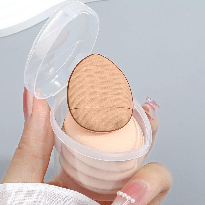 3/6 PCS Water Drop Thumb Puff Fingertip Air Cushion Powder Set Concealer Fingertip Belly Detail Mini Slipper Powder Puff