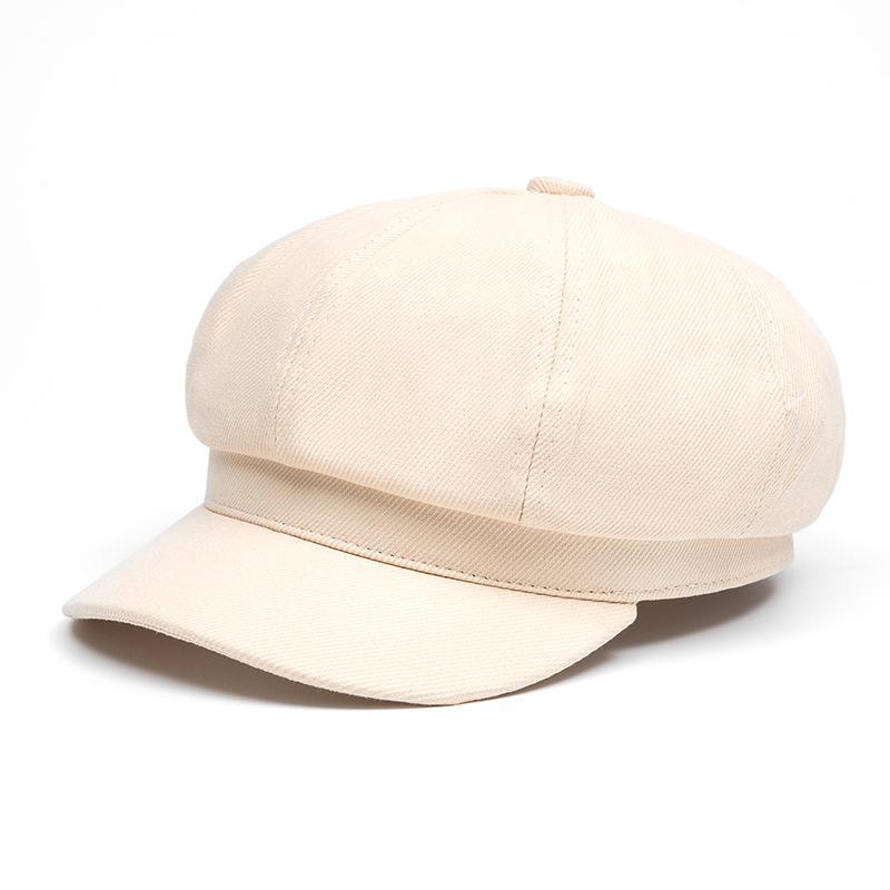 Autumn Winter Octagonal Cap Women Corduroy Cap Painter's Cap Beret