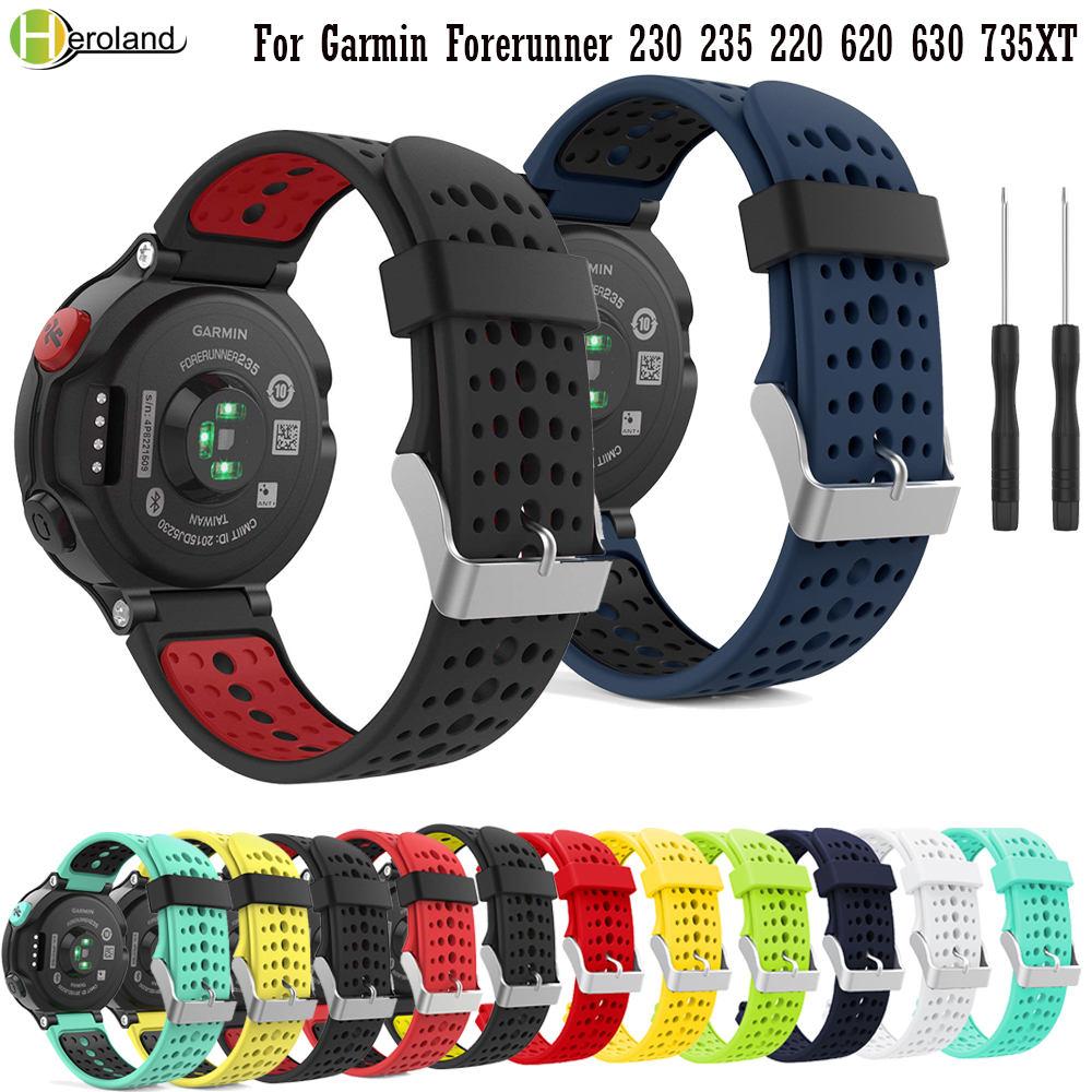Pro Garmin Forerunner 235 235Lite /220/230/620/630 náramek pro Garmin Forerunner 735XT Chytrý náramek Silikonový řemínek k hodinkám