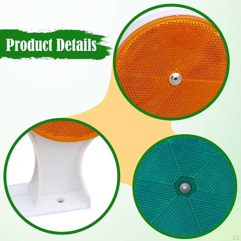 Oznacznik podjazdu dwustronny 10cm odporny na warunki atmosferyczne okrągły odblask drogowy na autostrady awaryjny