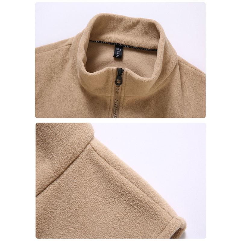 Autumn and Winter Polar Fleece Vest Men's Sleeveless Jacket Loose Large Size Plus Velvet Plus Size Thermal Vest 4XL-12XL
