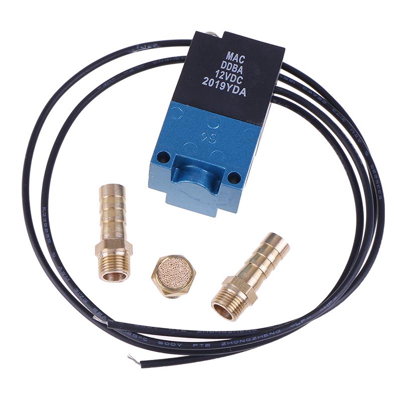 1Sada solenoidového ventilu Mac 1/8'' 35A-Aca-Ddba-1Ba s mosazným tlumičem Dc12V