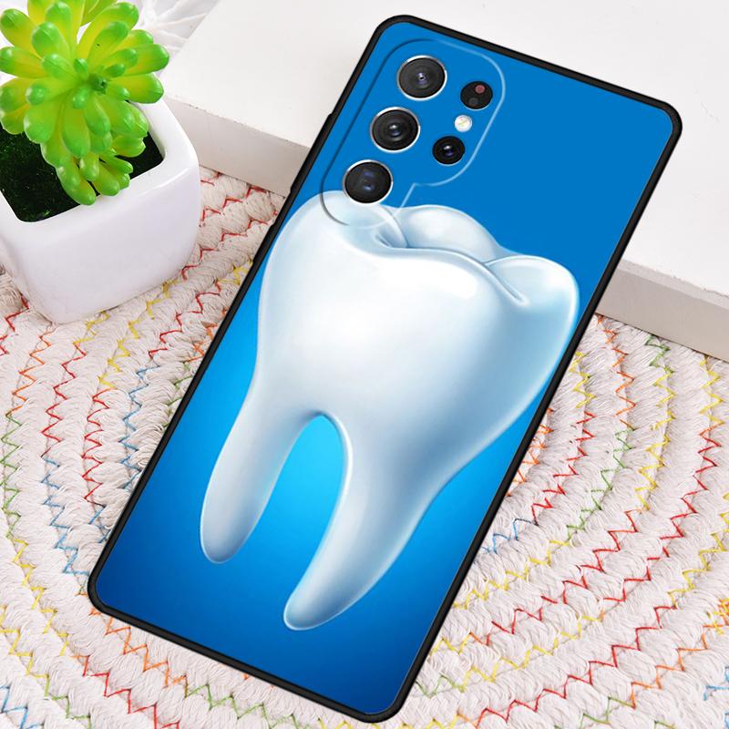 Anatomy Dental Crowned Tooth Crown Phone Case for Samsung Galaxy Note 10 Pro S26 Ultra S23 S24 FE S25 S21 S22 PLUS Cove