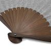 Takashima Chijimi Folding Fan for Cotton Simple Design [Hanakanzashi] Men, Fabric, 22cm, Gray, Gentleman's Fan, Simple, Sturdy, High-Quality, Plain,
