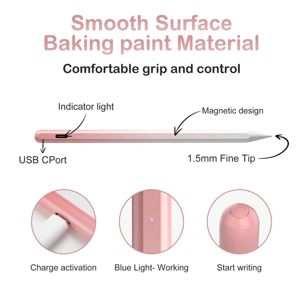 Universal Gradient Stylus Pen For iPad Huawei Samsung Tablet Touch Screens Stylus Pencil Compatible For Android and iOS Phones