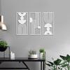 Yousheng Large Boho Wooden Wall Art Modern Hollow Panel Bohemian Wall Decor Minimalist Geometric Abstract Artwork for Dining Room Living Room