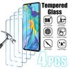 4PCS Tempered Glass For Huawei P30 Pro P20 P40 Lite E P Smart Z 2019 2021 Mate 20 Screen Protector for Honor 12 20 10 Lite X8 9X