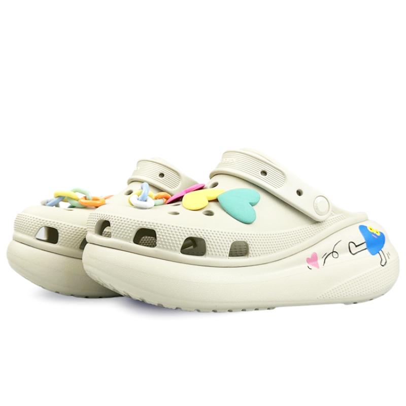 Crocs Crush Clog BNK Runaway Love Naughty Cute Cute Mengda Summer Hole Shoes Unisex Blue and White