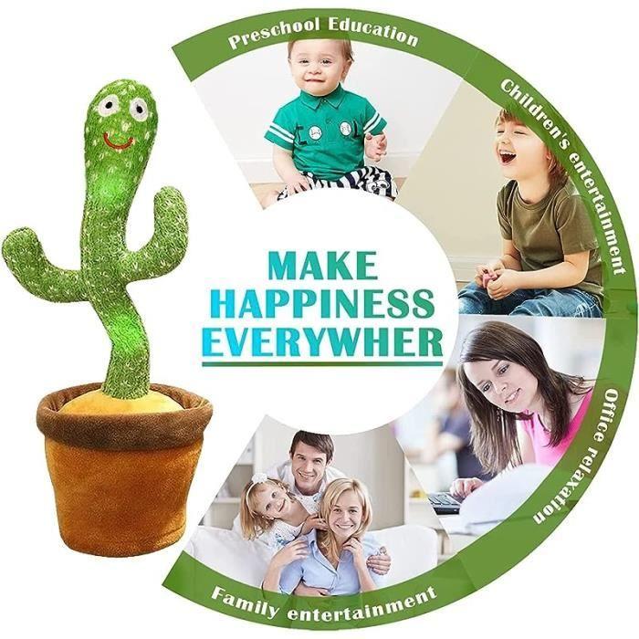 Dancing Cactus - OTHERWISE - White - Interactive Toy for Children - Dances and Sings - Battery