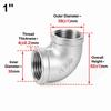 Durable 304 Stainless Steel Elbow Fittings 90 Degree BSPT Female Pipe Fittings 1/8" 1/4" 3/8" 1/2" 3/4" 1" NPT Fittings