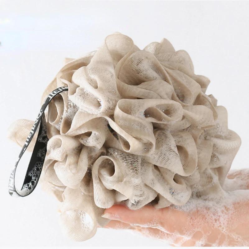 Weiche Netz-Bade-Schwammbälle Körperreiniger Peeling-Schrubber Badekugel Nylon-Reinigungspinsel Duschquaste Badeblume