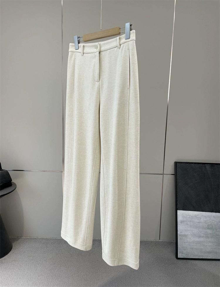 

The King of Pants: Women s Organic Cotton Casual Knit Pants - Latest Design with Side Seam Stitch 160 кремовый/белый