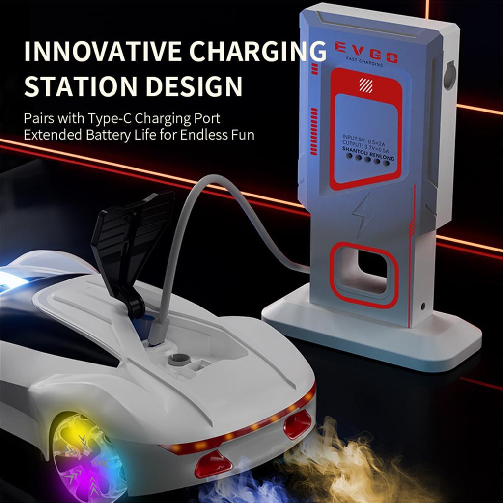 Remote control car, drift remote control stunt car with light spray and sound