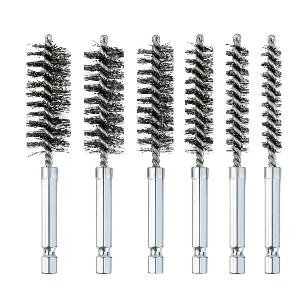

Stainless Steel Bore Brush Metal Bore Brush Kit Cleaning Brushes Tool For Automotive Interiors Pipes Drill Wire brush head